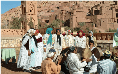 amazigh berbers ahwach dance 