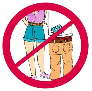 disrespecting dressing code - short clothing