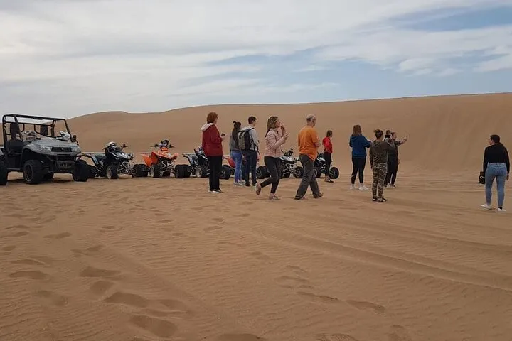 quad biking in the beautiful desert of agadir